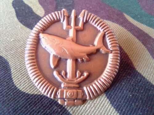 SADF RECCE ATTACK DIVERS BADGE - bronze - FULL SIZE