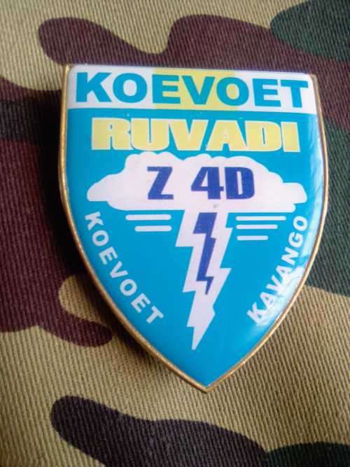 SADF  - KOEVOET KAVANGO  Z-4D (RUVADI) METAL  FLASH