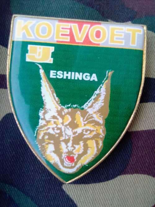 SADF  - KOEVOET ESHINGA COMMEMORATIVE METAL FLASH
