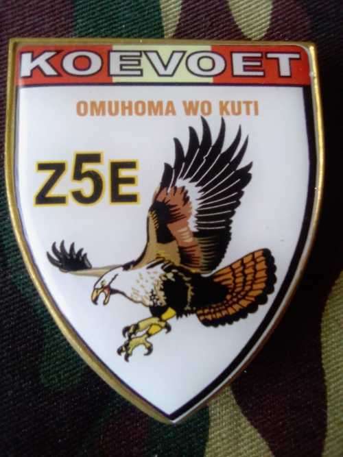 SADF  - KOEVOET  OMUHOMA WO KUTI (Z5E)  COMMEMORATIVE METAL FLASH