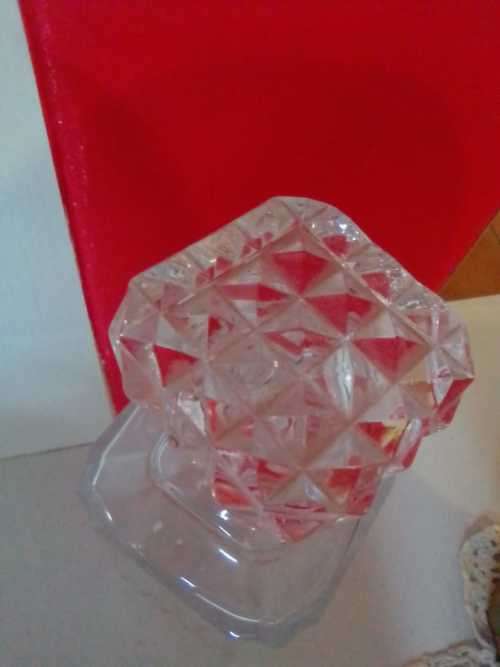 CRYSTAL CUT  DECANTER - UNIQUE DESIGN