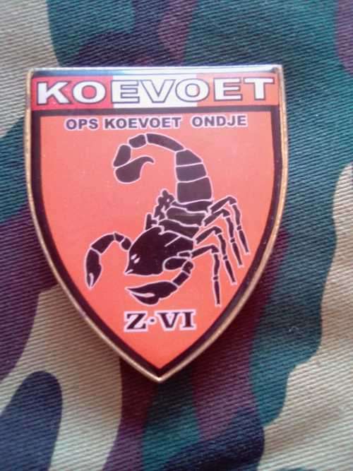 SADF  - KOEVOET OPS KOEVOET ONDJE (Z-VI) - COMMEMORATIVE METAL FLASH