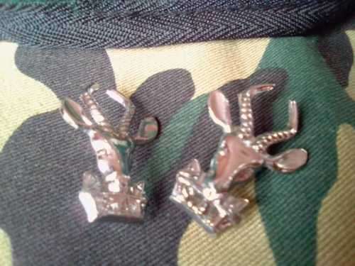 SADF INFANTRY BERET FULL  ##PLUS SET OF INFANTRY COLLAR BADGES