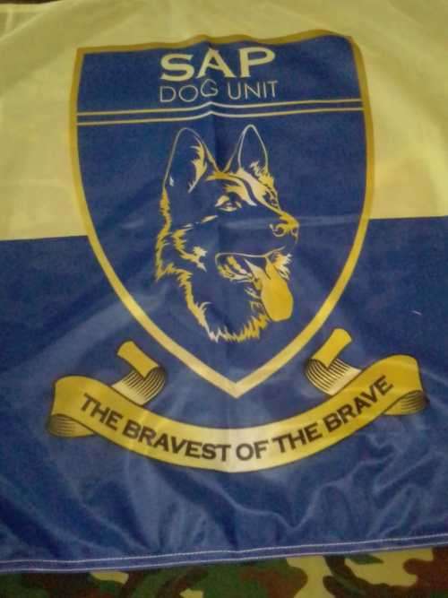 SADF - SAP DOG UNIT  COMMERATIVE FLAG