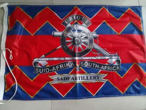 SADF ARTILLERY COMMEMORATIVE FLAG - RARE - ONLY 2 AVAILABLE - BID PER FLAG