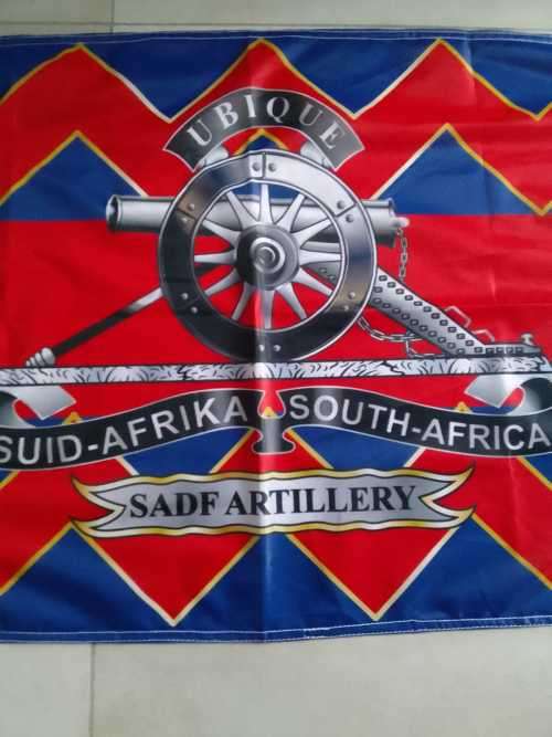 SADF ARTILLERY COMMEMORATIVE FLAG - RARE - ONLY 2 AVAILABLE - BID PER FLAG