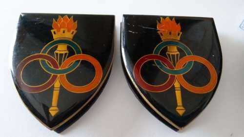 SADF - SA ARMY ORDNANCE SERVICES SCHOOL  SHOULDER FLASH SET