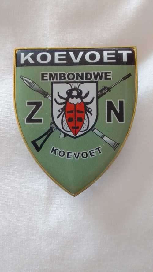 SADF  - KOEVOET   EMBONDWE  -COMMEMORATIVE METAL FLASH