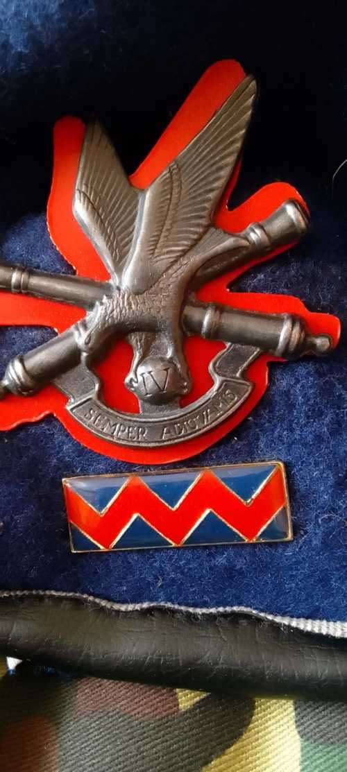 SADF/ SA ARMY 4 FIELD  ARTILLERY REGIMENT  FULL  BERET -- SOUGHT AFTER
