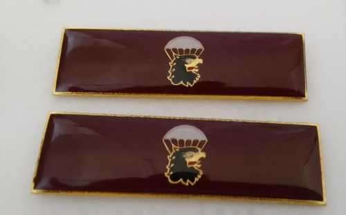 SADF/ SA ARMY  44 PARA BRIGADE HQ COMMAND BAR SET - WITH PINS