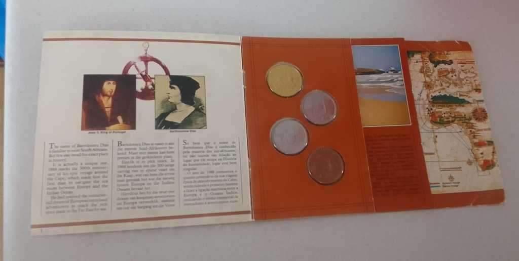 1988 BARTHOLOMEW  DIAS - SET OF 4 COMMEMORATIVE MEDALLIONS (1488-1988)
