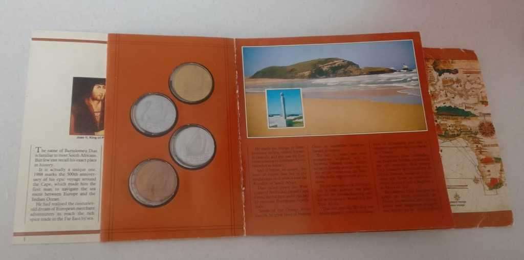 1988 BARTHOLOMEW  DIAS - SET OF 4 COMMEMORATIVE MEDALLIONS (1488-1988)