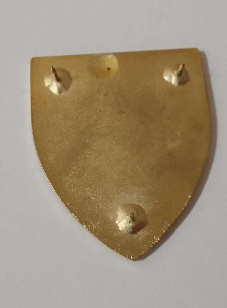 SADF / SA ARMY PRESIDENT KRUGER REGIMENT SHOULDER FLASH - WITH MODIFIED PINS