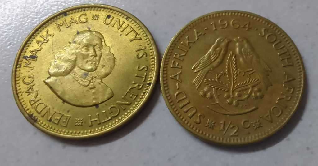 1964 RSA HALF CENT COIN (BID PER COIN)
