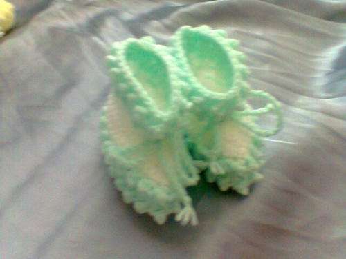 2tone double bubble edge booties