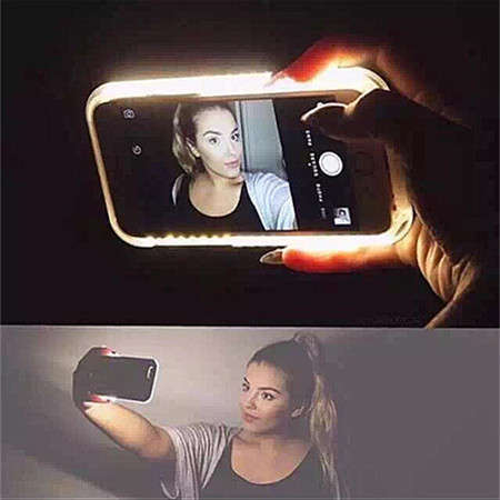 light-up selfie cellphone case (iPhone 6/6s)- Various colours
