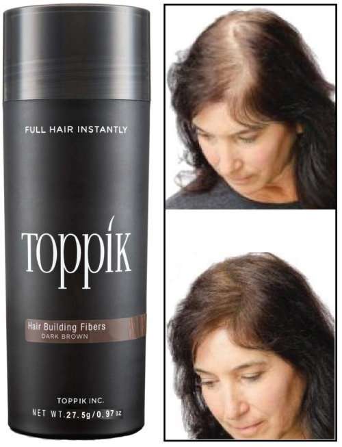 Toppik -Medium brown 27.5g-Hair Loss FIBERS-(75 days supply)-FREE SHIPPING