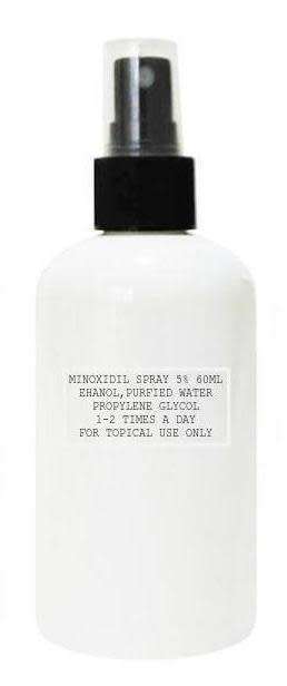 Minoxidil spray 5% for hair loss 60ml for 1 months supply
