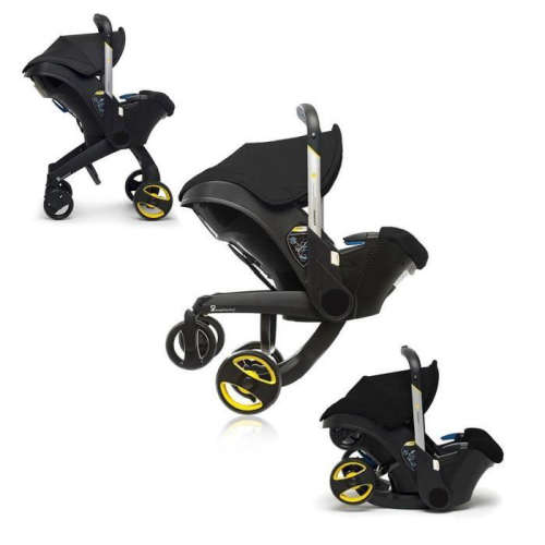 Moses Pod Doona style 3-in-1 Infant Car Seat Stroller - Black