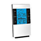 Best sell high quality color screen indoor table alarm clock with thermometer humidity weather fore
