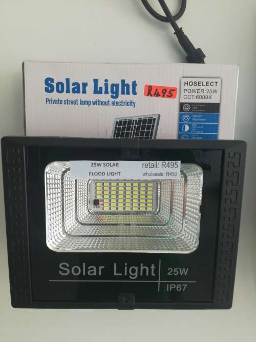 25w solar led light with solar panel