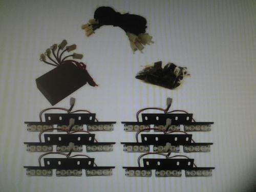 54 LED car strobe light kit for grill, BLUE