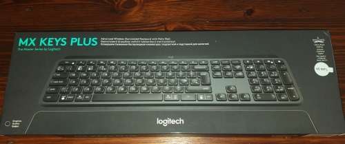 Logitech MX Keys Plus - Advanced Wireless Illuminated Keyboard with Palm Rest (Graphite colour)