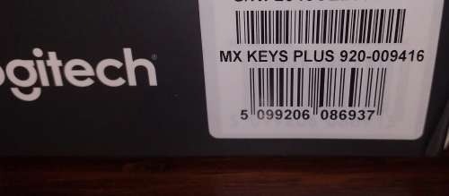 Logitech MX Keys Plus - Advanced Wireless Illuminated Keyboard with Palm Rest (Graphite colour)