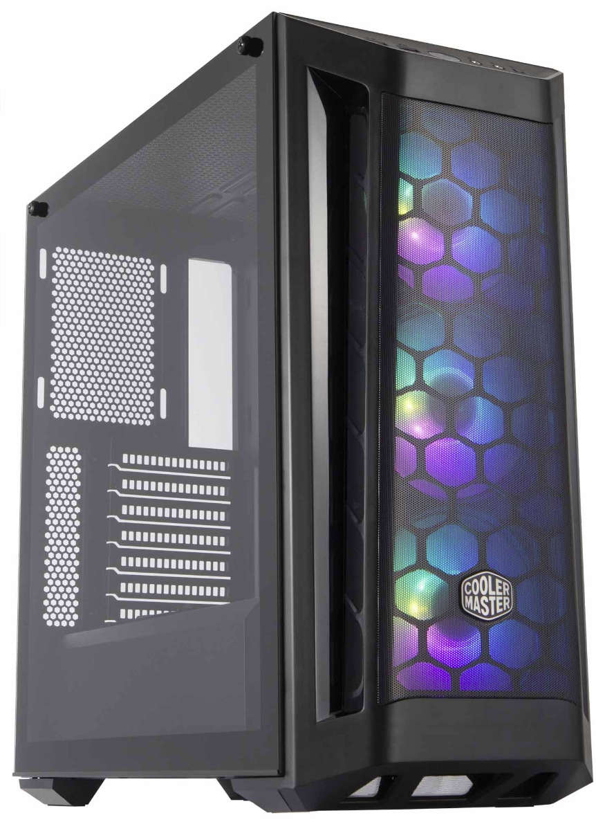 Cooler Master MCB-B511D-KGNN-RGA MasterBox MB511 ARGB Tempered Glass Black ATX Mid Tower Desktop Cha