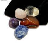 5 Healing Crystals  comes with pouch