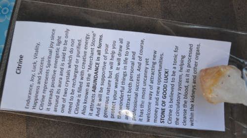 Citrine Rough Point  ABUNDANCE IN ALL THINGS