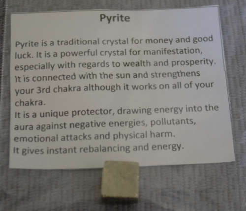 Small Pyrite  symbol of wealth and good luck PROTECTIVE