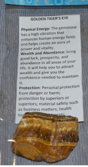 Rough Golden Tigers Eye  abundance and protection crystal, powerful