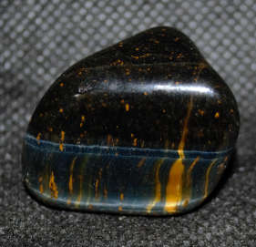 Large Blue Tigers Eye  ` Hawks Eye`  protector, stone of good fortune and good luck