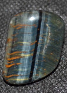 Large Blue Tigers Eye  ` Hawks Eye`  protector, stone of good fortune and good luck