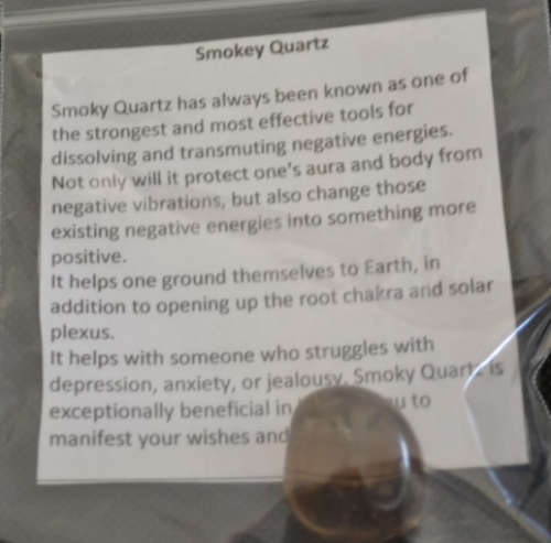 Large Smokey Quartz    cleanses and purifies your energy field Protection