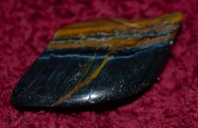 Large Blue Tigers Eye  " Hawks Eye" crystal for ODIN Norse God