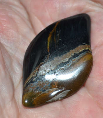 Large Blue Tigers Eye  " Hawks Eye" crystal for ODIN Norse God