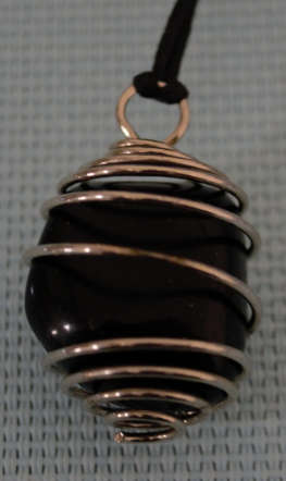 Black Obsidian  Pendant   strong psychic protection stone