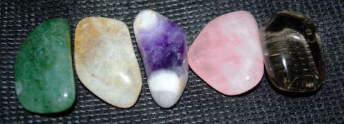 5 Large Crystals for    Protection, Good Luck , Prosperity and Love