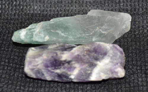 Rough Amethyst and Fluorite together create a fantastic energy stream
