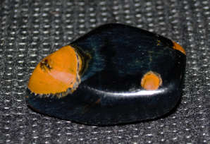Large Blue Tigers Eye  " Hawks Eye"  connects the upper and lower chakras