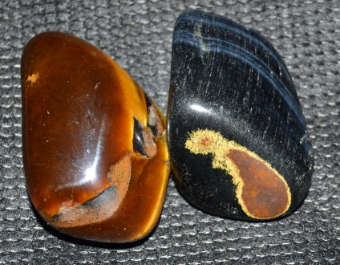XL Blue Tigers Eye  ` Hawks Eye` and Golden Tigers`s eye for Courage, Wealth and Strength
