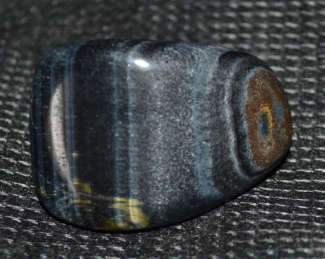Large Blue Tigers Eye  ` Hawks Eye`  protector, stone of good fortune and good luck