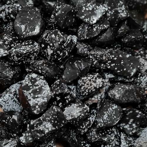 Rough Snowflake Obsidian 250gram  protect yourself from any kind of psychic attacks