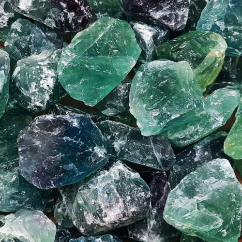 Fluorite A Grade 250gram Rough acts as a chakra sweeper, removing energy blockages.
