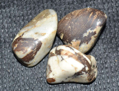 3 Cappuccino Jasper stone of protection, driving away evil, negativity and guarding you.