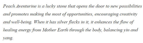 Rough Peach Aventurine is a good luck stone opening the door to new possibilities