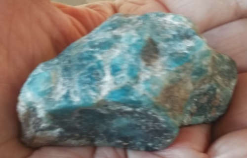Apatite  Rough POTENT  rare tourmaline variety.