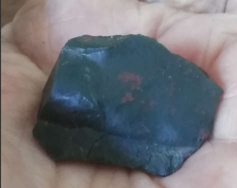 Rough Bloodstone Cleanser  Healing  Protection  Intuition  Clarity Detoxify